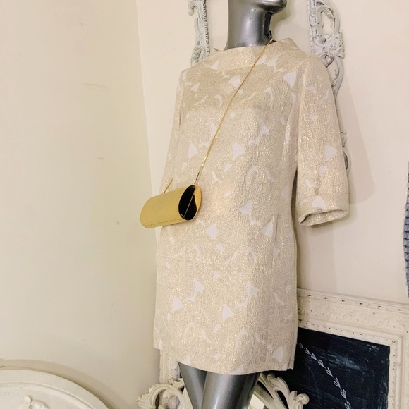 VINTAGE Doncaster Collection Brocade Mini Dress - Picture 2 of 15